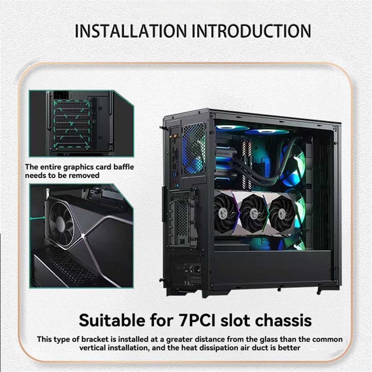Soporte para tarjeta gráfica G - Pcie 5.0 Gpu Riser Cable reseña y precio