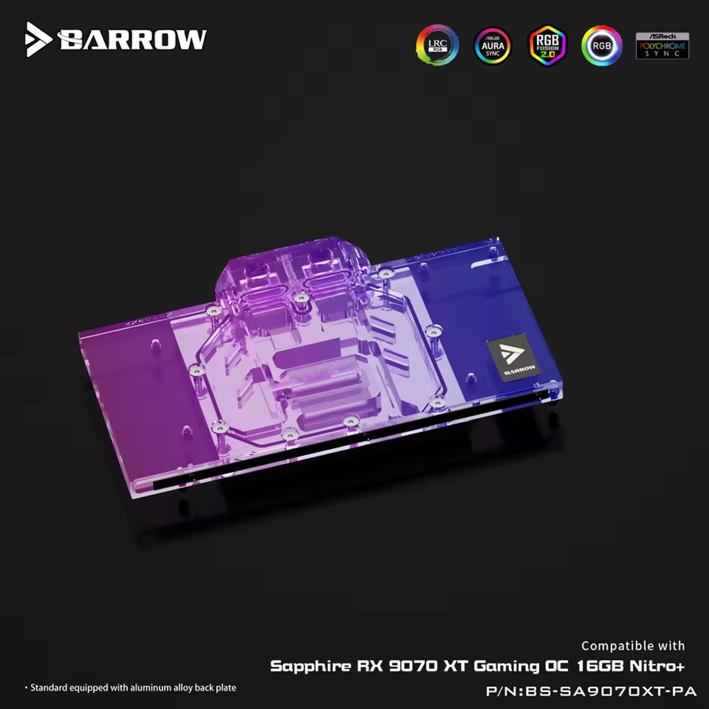 Barrow GPU bloque de agua para - Rx 9070 Xt reseña y precio
