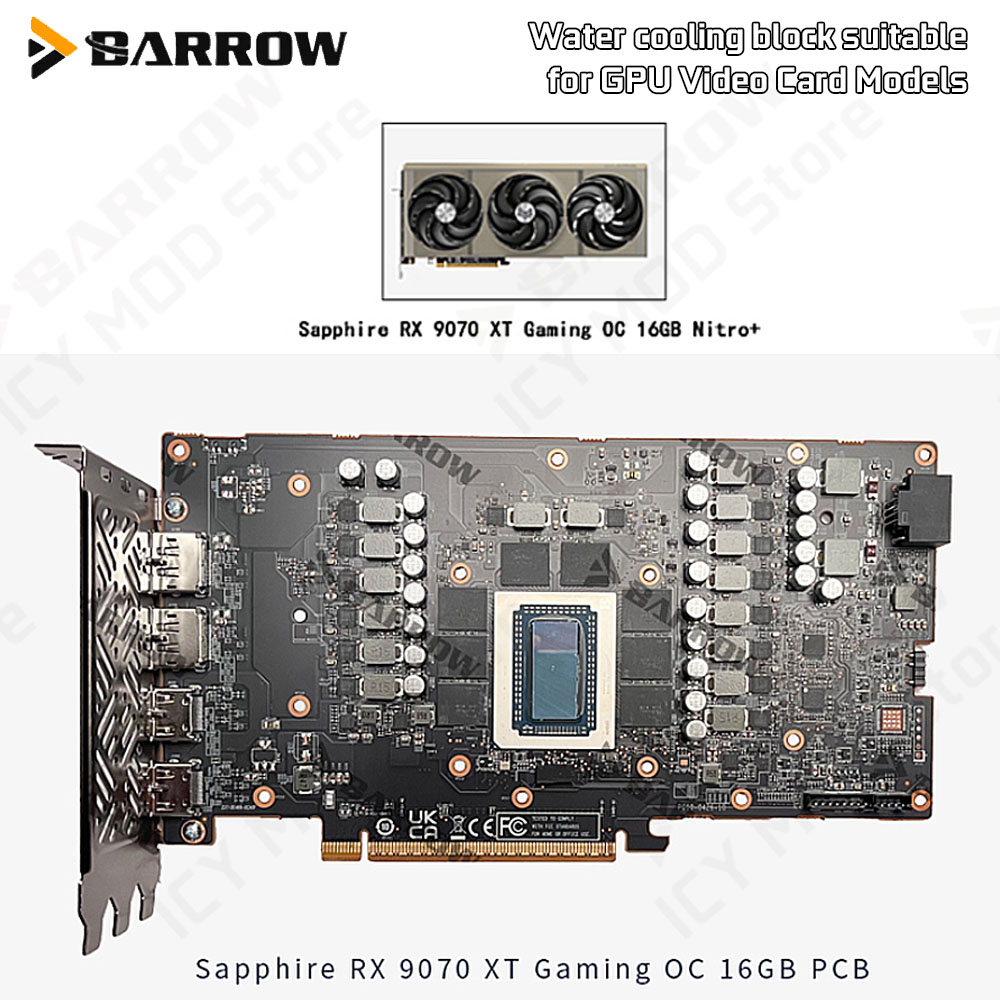 Tarjeta gráfica Barrow, bloque - Rx 9070 Xt reseña y precio