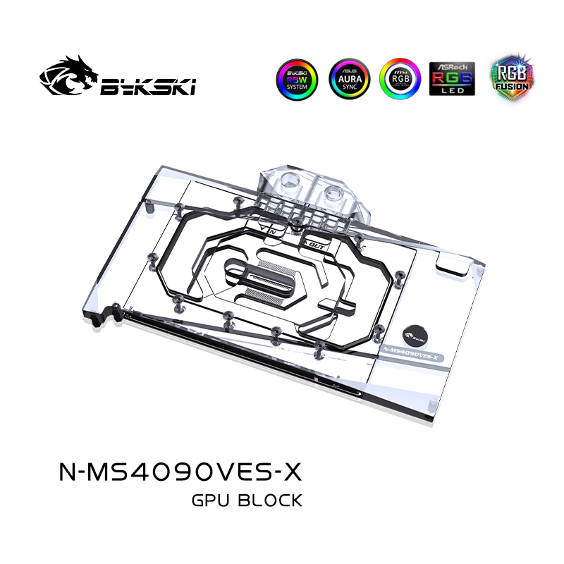Bloque de GPU Bykski N-MS4090V - Rtx 4090 Water Block reseña y precio