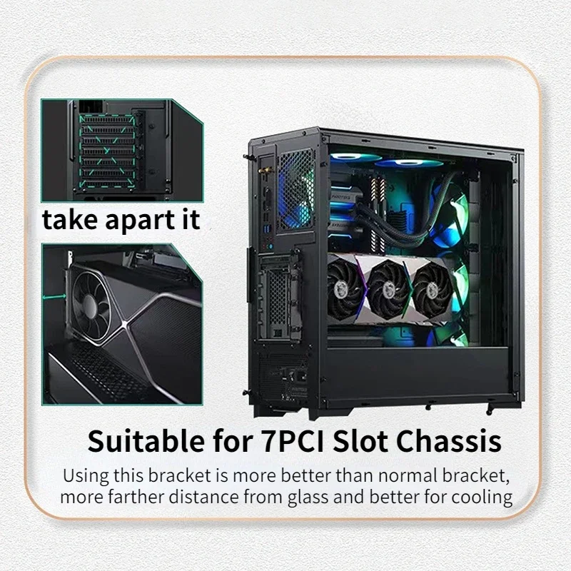 Soporte Vertical para GPU, Sop - Pcie 5.0 Gpu Riser Cable reseña y precio